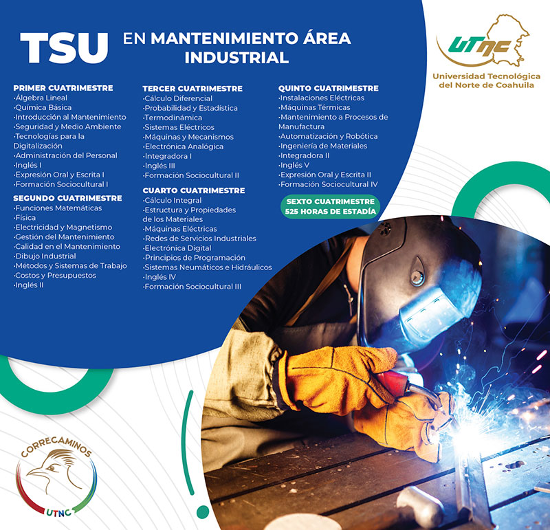 TSU EN MANTENIMIENTO ÁREA INDUSTRIAL – UTNC